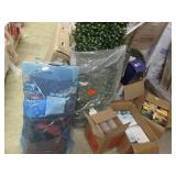 Lot of purses, decor, drink concent...