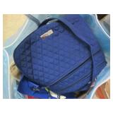 Lot of purses, decor, drink concent...