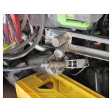 Box of assorted batteries, charger ...