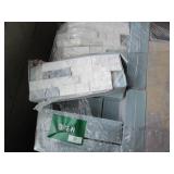 Pallet of assorted tiles and trim t...