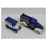 Pepsi-Cola Diecast Trucks - Advertising Display Truck & Coin Bank (Blue/White)