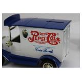 Pepsi-Cola Diecast Trucks - Advertising Display Truck & Coin Bank (Blue/White)