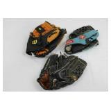 Baseball Gloves - Wilson A360 13in Softball Glove & Mizuno 13in Full-Grain Leather Glove