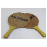 SportDesign Smashball Ping Pong Paddle Pair - 2-Pack - Wood Blades, Taiwan