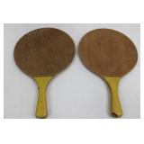 SportDesign Smashball Ping Pong Paddle Pair - 2-Pack - Wood Blades, Taiwan