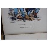 Vintage US Army Infantry Set - 6 Antique Military Wall Decor (1814-1950) 12" x 9"