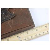 Taxidermy Fish Head Mounted on Wood Plaque Display - Rustic Marine Trophy 10" x 8" x ~5"