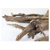Driftwood Decor Set - 4 Pieces (Three Branches & Flat Slab) 20"-25"