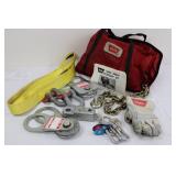 WARN Winch Accessory Kit - 16,000 LBS Max Load, Snatch Block, Strap, Chain, Gloves