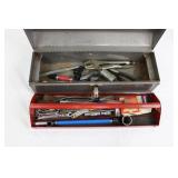 Craftsman Sears Tool Chest with Red Drawer Tray - Metal Garage Toolbox ~21"L