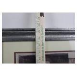 Framed Art Prints - Pair of Women Portraits in Abstract Collage 27.5" x 23.5"