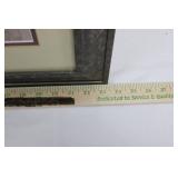 Framed Art Prints - Pair of Women Portraits in Abstract Collage 27.5" x 23.5"