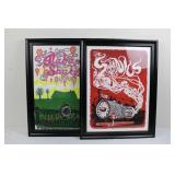 Alabama Shakes Cabooze Minneapolis Poster & Red Steam Engine Poster (Framed) 27" x 23"