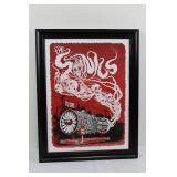 Alabama Shakes Cabooze Minneapolis Poster & Red Steam Engine Poster (Framed) 27" x 23"