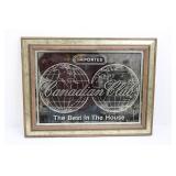 Canadian Club Imported Framed Wall Sign - The Best In The House 19" x 21"