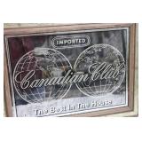 Canadian Club Imported Framed Wall Sign - The Best In The House 19" x 21"