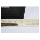 Tonka Framed Wall Art - Black & White Photo of Child in Gas Mask in Tonka Truck 28.5" x 22.5"