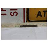 Vintage Road Signs - STOP Sign, Elephant Crossing, No Parking This Side (Lot of 5) Various Sizes