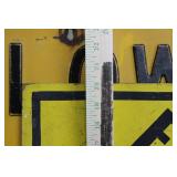 Vintage Road Signs - STOP Sign, Elephant Crossing, No Parking This Side (Lot of 5) Various Sizes