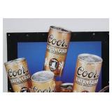 Coors Extra Gold Draft Poster Sign - Grab A Cold Gold Vintage Beer Ad 23"Tall