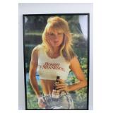Framed Print - Honest to Minnesota Crop-Top Model with Schmidt Beer, 36 x 24.5 in