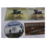 Winchester & Remington-UMC Advertising Signs Set (Lot of 7)