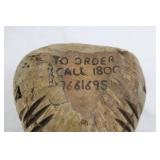 Wooden Carved Monkey & Owl Figures (Lot of 2)