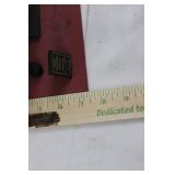 Biker Bar Miniature on Red Base with Route 66 Sign - 2-Story Wooden Model