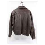 Wilsons Leather - Brown Leather Bomber Jacket XL