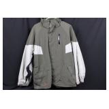 Freeworld Snow Jacket - 3000mm Waterproof Olive/Gray, Fur-Lined