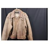 Dual Control Leather Jacket - Distressed Brown with Newspaper Lining