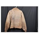 Dual Control Leather Jacket - Distressed Brown with Newspaper Lining