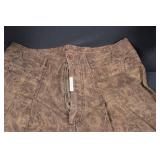 Z. Cavaricci Brown Distressed Cotton Jacket & Pants Set - 32 in Waist