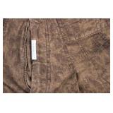 Z. Cavaricci Brown Distressed Cotton Jacket & Pants Set - 32 in Waist