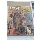 Vintage Hunting & Fishing Ephemera - Post Cover, Angler Print, North American Decoys 1968, Elk Master Call