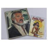 Jim Silke Portrait Print & Bettie Page Queen of the Nile Book and Kenny Rogers