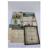 Boy Scouts of America Memorabilia Collection: National Camping Award Certificate, Cookery Manuals & Ephemera