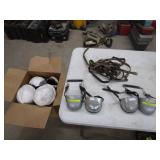 Box of Hard Hats & Strap on Steel Toes