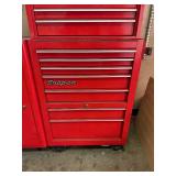 Snap-on Tool Chest Stack 56 x 46 x 21 in Red Metal Cabinet - tool chest only