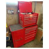 Snap-on Tool Chest Stack 56 x 46 x 21 in Red Metal Cabinet - tool chest only