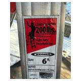 Werner 6 ft Aluminum Step Ladder - Type III, 200 lb Load Capacity