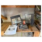 Wissota Bench Grinder with Dual Grinding Wheels and Viewing Frames