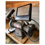 Wissota Bench Grinder with Dual Grinding Wheels and Viewing Frames