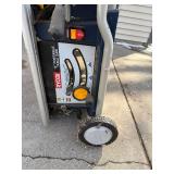 Ryobi 10 in Portable Table Saw - Folding Stand with Wheels