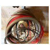 Porter-Cable Air Hoses with Spray Gun - Red & Gray Heavy-Duty Shop Coils