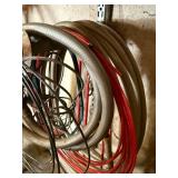Porter-Cable Air Hoses with Spray Gun - Red & Gray Heavy-Duty Shop Coils