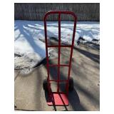 Red Hand Truck - 2-Wheel Dolly with Flat Base