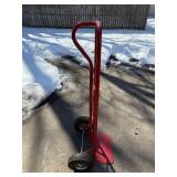 Red Hand Truck - 2-Wheel Dolly with Flat Base