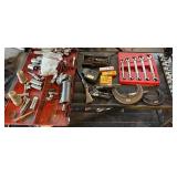 Craftsman Hand Tools Lot - Wrenches, Sockets, Pliers, Clamps, NGK Boxes