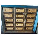 Hardware Storage Cabinet with Labeled Drawers - Assorted Screws, Nuts & Fasteners